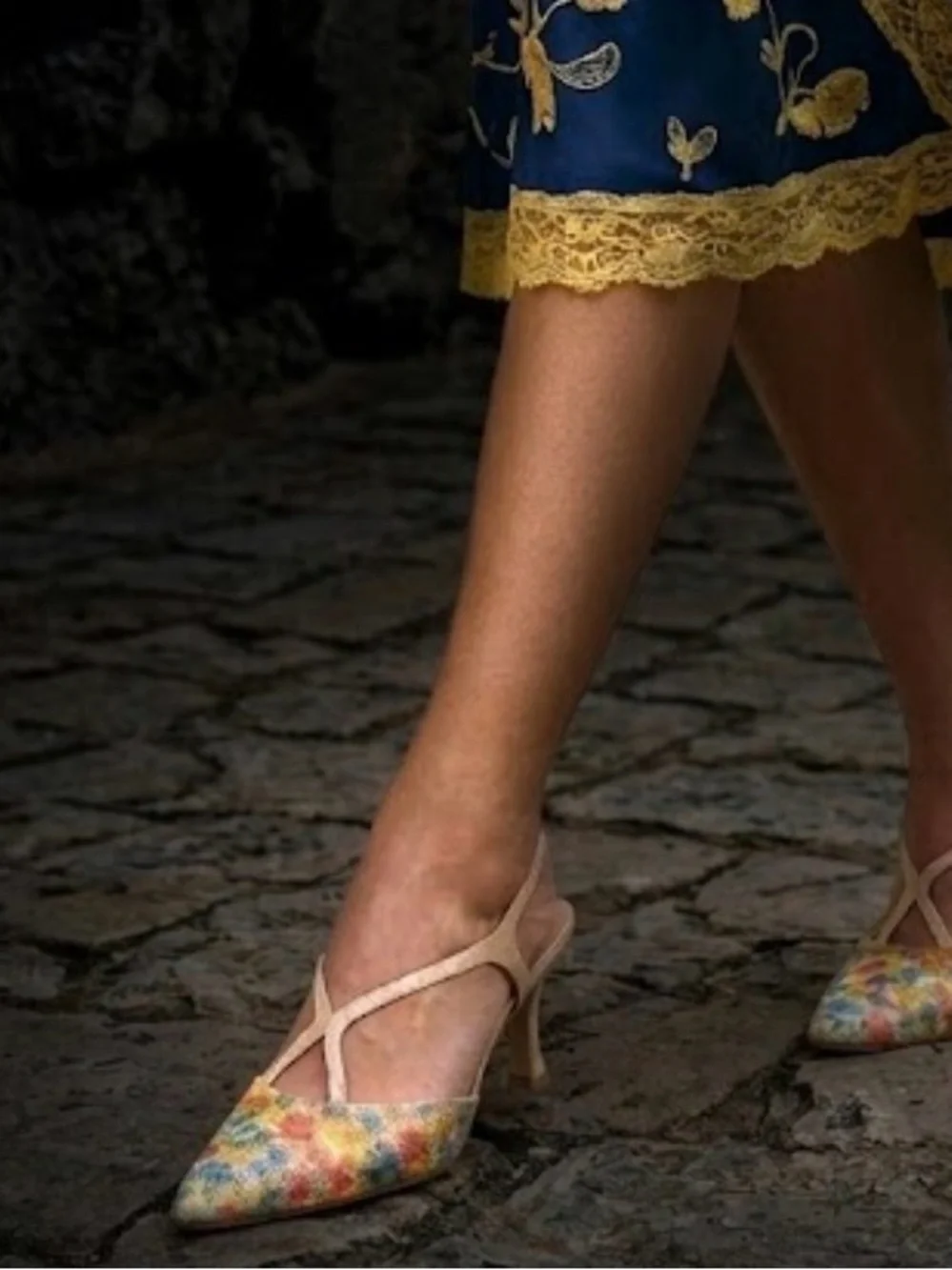 Women JHEDU MADE in SPAIN 🇪🇸 slingback shoes multicolored beaded